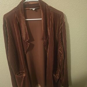 Velvet Ribbes Rust Blazer Vada Winter
